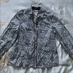 Talbots Stretch Women’s Button Down Shirt Size XL